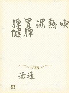 脾胃湿热吃什么健脾