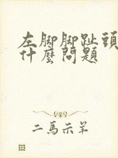 左脚脚趾头疼痛什么问题