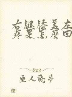 右腿膝盖左前侧疼是怎么回事