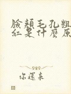 脸颊毛孔粗大泛红是什么原因
