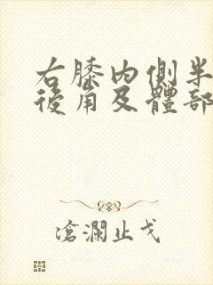右膝内侧半月板后角及体部撕裂封面