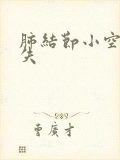 肺结节小空洞消失