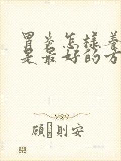 胃炎怎样养胃才是最好的方法