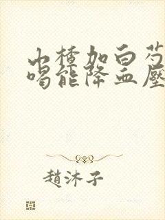 山楂加白芍泡水喝能降血压吗