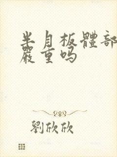 半月板体部撕裂严重吗