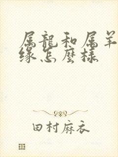 属龙和属羊的姻缘怎么样