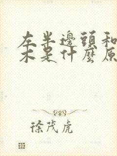 左半边头和脸麻木是什么原因