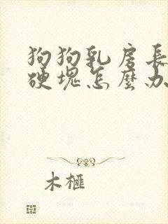 狗狗乳房长了个硬块怎么办