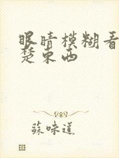 眼睛模糊看不清楚东西