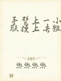 手臂上一小块皮肤摸上去粗糙