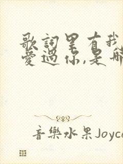 歌词里有我曾经爱过你,是哪首歌曲