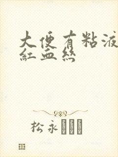 大便有粘液带暗红血丝