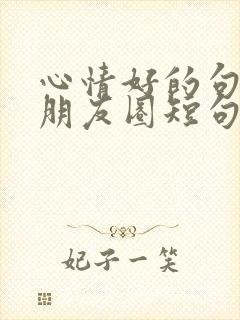 心情好的句子发朋友圈短句