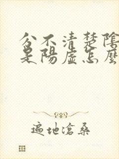 分不清楚阴虚还是阳虚怎么办