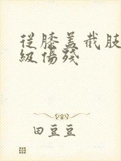从膝盖截肢是几级伤残封面