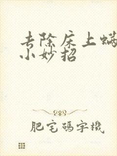 去除床上螨虫的小妙招封面