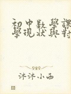初中数学课堂教学现状与对策