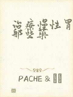 治疗慢性胃炎有那些药