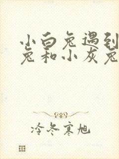 小白兔遇到小黑兔和小灰兔的冷笑话