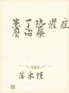 患了恐惧症要怎么治疗封面