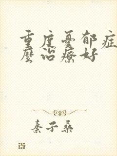重度忧郁症该怎么治疗好