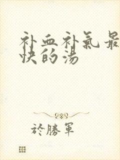 补血补气最好最快的汤