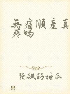 无痛顺产真的不疼吗