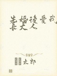 先婚后爱我的市长大人