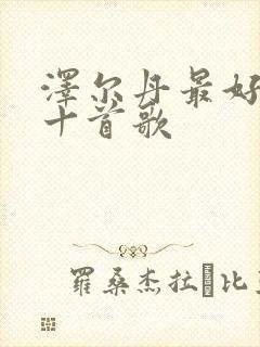 泽尔丹最好听的十首歌