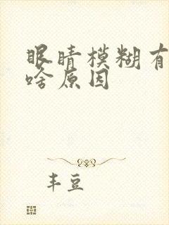 眼睛模糊有点晕啥原因封面