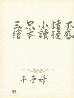 三只小猪不一样绘本读后感