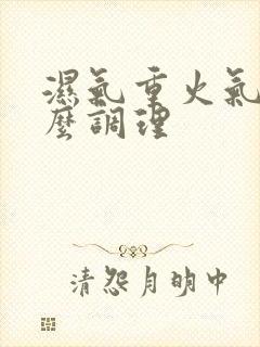 湿气重火气大怎么调理