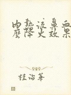 内热流鼻血吃什么降火效果最好