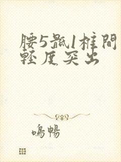 腰5骶1椎间盘轻度突出