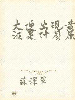 大便出现黄色粘液是什么原因