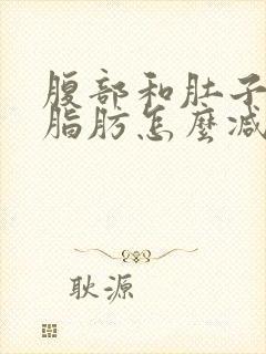 腹部和肚子上的脂肪怎么减掉