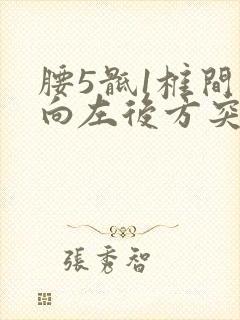 腰5骶1椎间盘向左后方突出封面