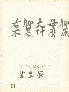 右脚大母脚趾麻木是什么原因