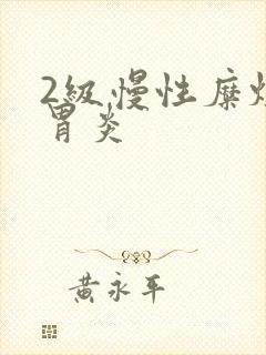2级慢性糜烂性胃炎封面