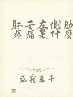 肚子左侧肋骨下疼痛是什么原因