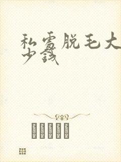 私处脱毛大概多少钱
