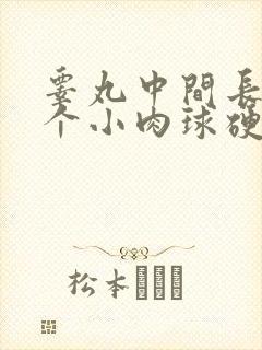 睾丸中间长了一个小肉球硬硬的