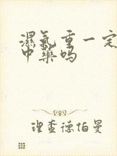 湿气重一定要吃中药吗