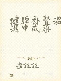 健脾补肾温阳祛湿中成药