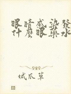 眼睛感染发红用什么眼药水