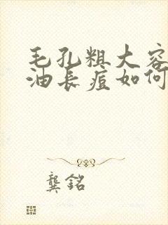 毛孔粗大容易出油长痘如何改善封面