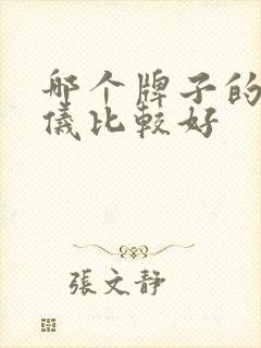 哪个牌子的脱毛仪比较好