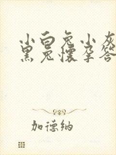 小白兔小灰兔小黑兔怀孕答案封面