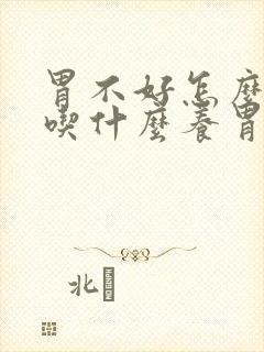 胃不好怎么调理吃什么养胃