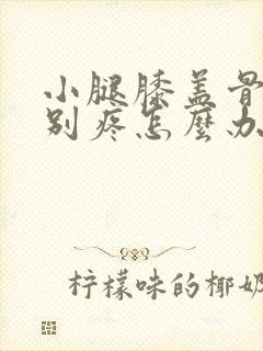 小腿膝盖骨头特别疼怎么办